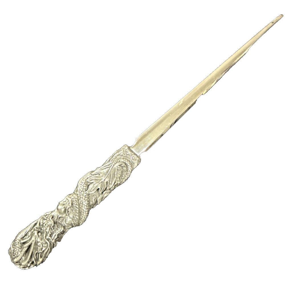 Rare Vintage 1996 Royal Selangor Pewter Letter Opener Dragon
